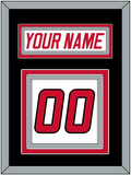 Carolina Nameplate & Number (Back) - Home White (1997-2000) - Triple Mat 3