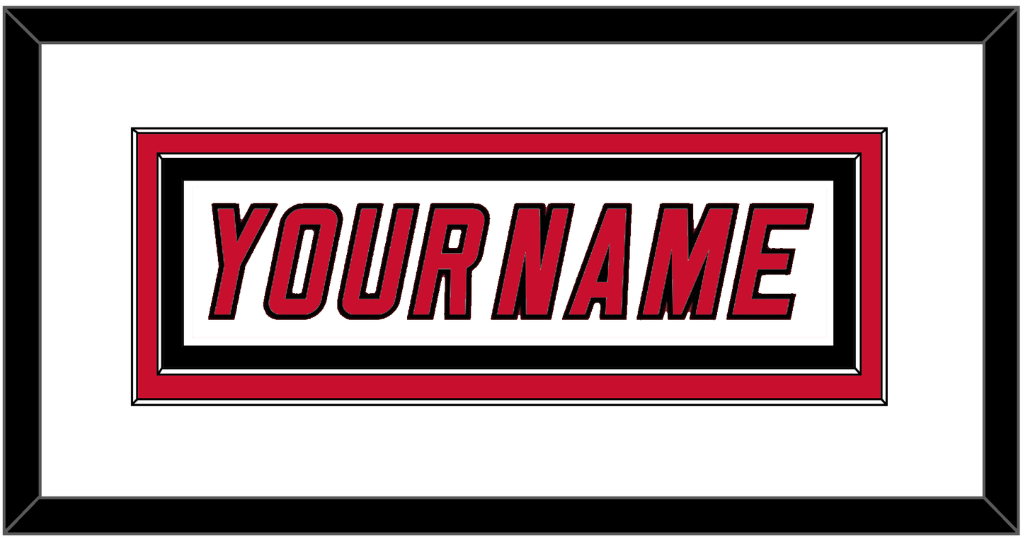 Carolina Nameplate - Home/Road White (2000-2007) - Signature Tier 1