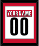 Carolina Nameplate & Number (Back) Combined - Road White (2013-2019) - Single Mat 1
