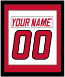 Carolina Nameplate & Number (Back) Combined - Home White (1997-2000) - Single Mat 1