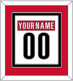 Carolina Nameplate & Number (Back) Combined - Road White (2013-2019) - Double Mat 2