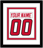 Carolina Nameplate & Number (Back) Combined - Home White (1997-2000) - Double Mat 1