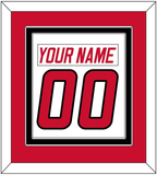 Carolina Nameplate & Number (Back) Combined - Home White (1997-2000) - Double Mat 2