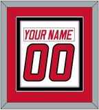 Carolina Nameplate & Number (Back) Combined - Home White (1997-2000) - Double Mat 2