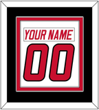 Carolina Nameplate & Number (Back) Combined - Home White (1997-2000) - Double Mat 3