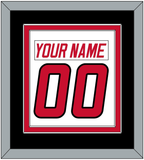 Carolina Nameplate & Number (Back) Combined - Home White (1997-2000) - Double Mat 3