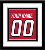 Carolina Nameplate & Number (Back) Combined - Road Red (1997-2000) - Double Mat 1