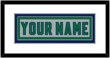 Carolina Nameplate - Reverse Retro Gray (2020-2021) - Double Mat 1