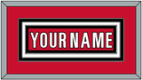 Carolina Nameplate - Home Red / Road White (2013-2017) - Triple Mat 2