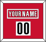Carolina Nameplate & Number (Shoulder) - Road White (2013-2019) - Single Mat 1