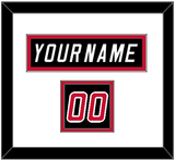 Carolina Nameplate & Number (Shoulder) - Alternate Black (2008-2017) - Double Mat 1