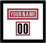Carolina Nameplate & Number (Shoulder) - Road White (2013-2019) - Double Mat 1