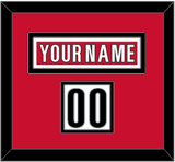 Carolina Nameplate & Number (Shoulder) - Road White (2013-2019) - Double Mat 2