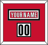 Carolina Nameplate & Number (Shoulder) - Road White (2013-2019) - Double Mat 2