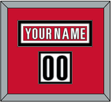 Carolina Nameplate & Number (Shoulder) - Road White (2013-2019) - Double Mat 2