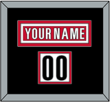 Carolina Nameplate & Number (Shoulder) - Road White (2013-2019) - Double Mat 3