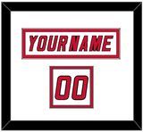 Carolina Nameplate & Number (Shoulder) - Home/Road White (2000-2007) - Double Mat 1