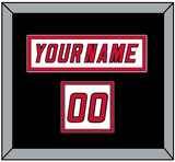 Carolina Nameplate & Number (Shoulder) - Road White (2007-2013) - Double Mat 3