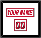 Carolina Nameplate & Number (Shoulder) - Home White (1997-2000) - Double Mat 1
