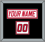 Carolina Nameplate & Number (Shoulder) - Home White (1997-2000) - Double Mat 3