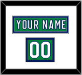 Carolina Nameplate & Number (Shoulder) - Heritage Green (2018-2023) - Double Mat 1
