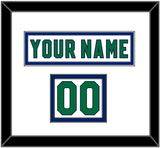 Carolina Nameplate & Number (Shoulder) - Heritage White - Double Mat 1