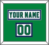 Carolina Nameplate & Number (Shoulder) - Heritage White - Double Mat 3