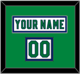 Carolina Nameplate & Number (Shoulder) - Heritage White - Double Mat 3