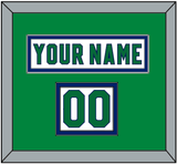 Carolina Nameplate & Number (Shoulder) - Heritage White - Double Mat 3