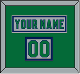 Carolina Nameplate & Number (Shoulder) - Reverse Retro Gray (2020-2021) - Double Mat 2