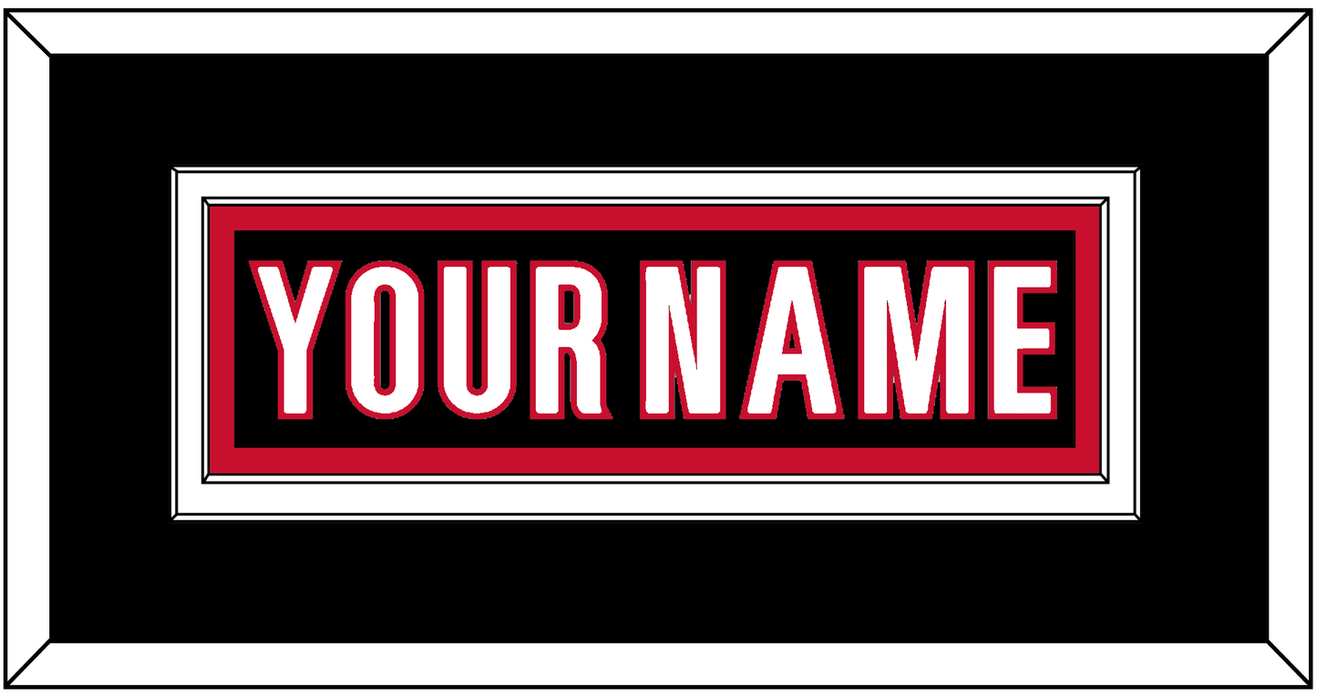 Carolina Nameplate - Alternate Black (2018-2022) - Signature Tier 3