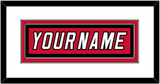 Carolina Nameplate - Road/Home Red (2000-2007) - Double Mat 1