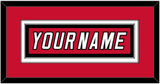 Carolina Nameplate - Road/Home Red (2000-2007) - Double Mat 2