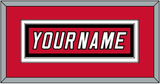 Carolina Nameplate - Road/Home Red (2000-2007) - Double Mat 2