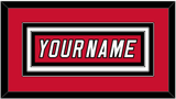 Carolina Nameplate - Road/Home Red (2000-2007) - Triple Mat 2