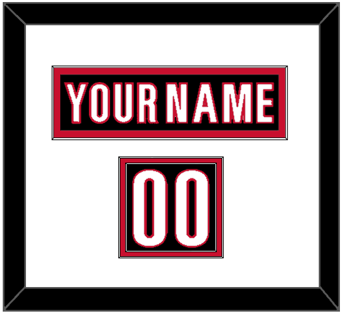 Carolina Nameplate & Number (Shoulder) - Alternate Black (2018-2022) - Signature Tier 1