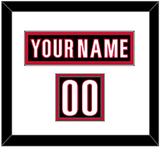 Carolina Nameplate & Number (Shoulder) - Home Black (2022-2023) - Double Mat 1