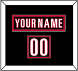Carolina Nameplate & Number (Shoulder) - Home Black (2022-2023) - Double Mat 2
