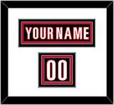Carolina Nameplate & Number (Shoulder) - Home Black (2022-2023) - Triple Mat 1
