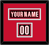 Carolina Nameplate & Number (Shoulder) - Home Black (2022-2023) - Triple Mat 2