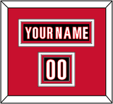 Carolina Nameplate & Number (Shoulder) - Home Black (2022-2023) - Triple Mat 2