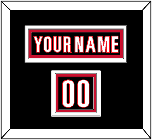 Carolina Nameplate & Number (Shoulder) - Home Black (2022-2023) - Premier Tier 3