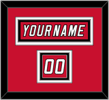 Carolina Nameplate & Number (Shoulder) - Alternate Red (2022-2023) - Triple Mat 2