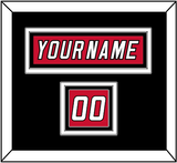 Carolina Nameplate & Number (Shoulder) - Alternate Red (2022-2023) - Triple Mat 3