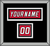 Carolina Nameplate & Number (Shoulder) - Home Red (2007-2013) - Triple Mat 3