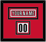 Carolina Nameplate & Number (Shoulder) - Road White (2013-2019) - Triple Mat 2