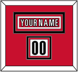 Carolina Nameplate & Number (Shoulder) - Road White (2013-2019) - Triple Mat 2