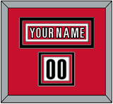 Carolina Nameplate & Number (Shoulder) - Road White (2013-2019) - Triple Mat 2