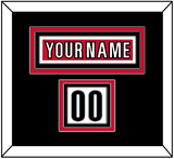 Carolina Nameplate & Number (Shoulder) - Road White (2013-2019) - Triple Mat 3