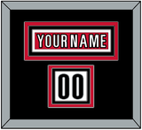 Carolina Nameplate & Number (Shoulder) - Road White (2013-2019) - Triple Mat 3